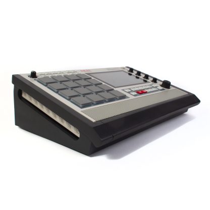 MPC live 2 with desk stand showing open side ventilation.