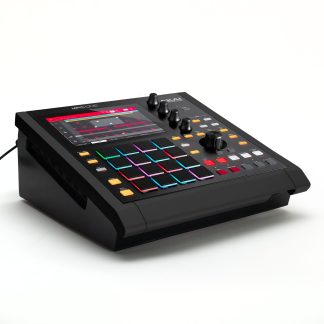 Akai mpc one in console style stand.