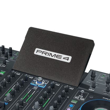 Denon Prime 4 with black plastic screen cover.