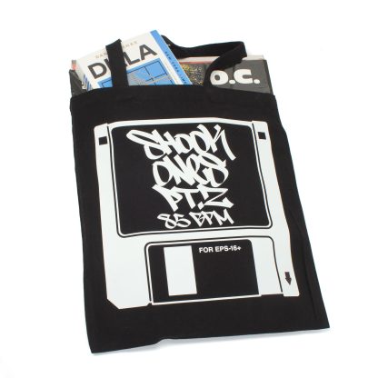 Graffiti tote bag for beatmakers and producers.