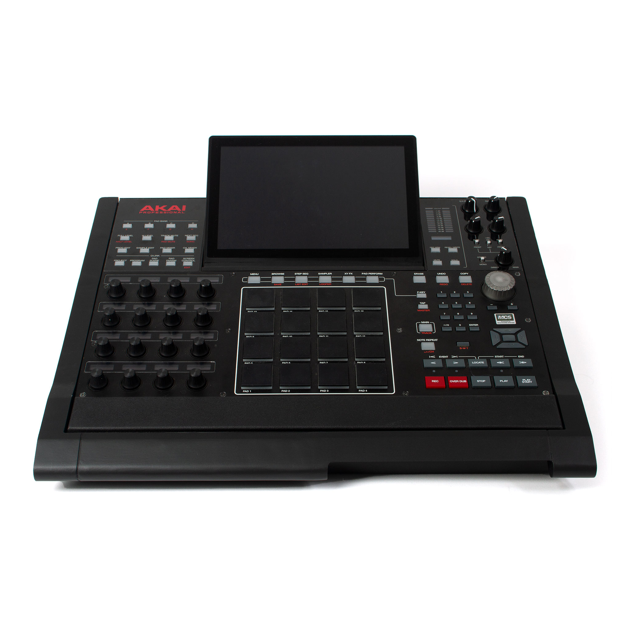 MPC X stand with MPC 3000 aesthetics.